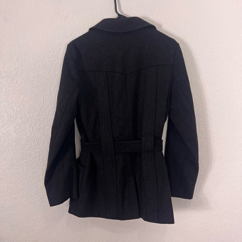 J. Crew Grey Wool Collared Button Down & Belted D… - image 8